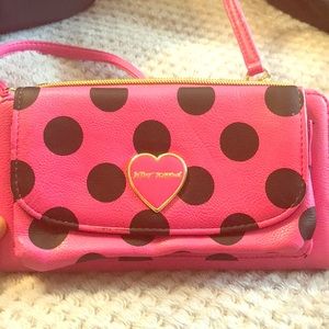Betsey Johnson cross the shoulder
